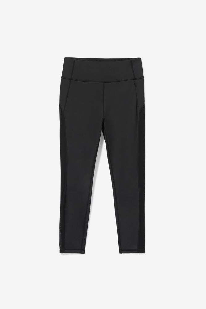 Fila Legging Womens Black - Forza 7/8s - Philippines 7346980-RW